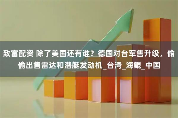 致富配资 除了美国还有谁？德国对台军售升级，偷偷出售雷达和潜艇发动机_台湾_海鲲_中国